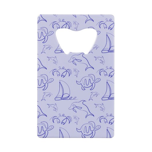 Motif d'une ligne d'animal marin et voilier (Devant)