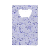 Motif d'une ligne d'animal marin et voilier (Dos)