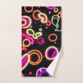Motif dynamique Neon Glow (Serviette à main)