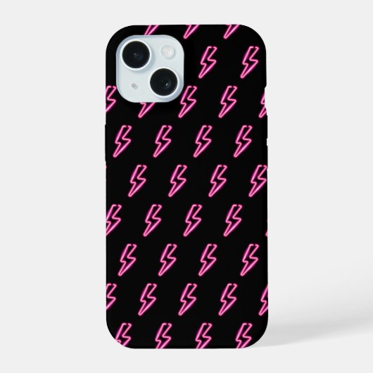 Motif éclair néon rose (Verso)