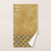 Motif éclaté de diamant jaune et bronze (Serviette à main)