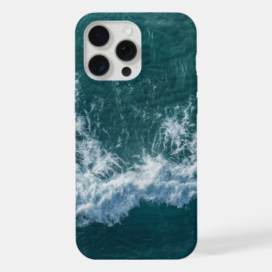 Motif écumeux de l'océan à la surface de l'eau (Verso)