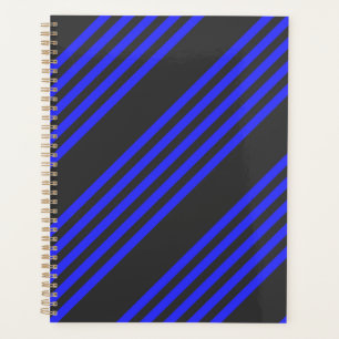 Motif électrique bleu et charbon cinq bandes