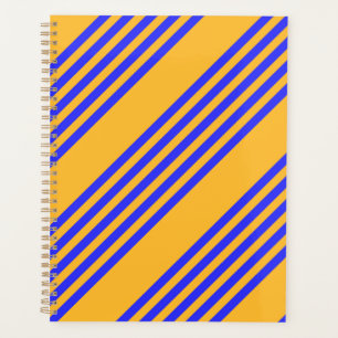 Motif électrique bleu et jaune cinq bandes