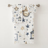 Motif Elegant Blue & Gold (4) (En situation)