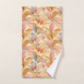 Motif élégant de feuilles d'automne dans des tons (Serviette à main)