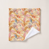 Motif élégant de feuilles d'automne dans des tons (Gant de toilette)