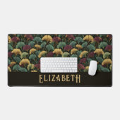 Motif élégant de Ginkgo Monogramme de nom Tons de (Clavier et souris)