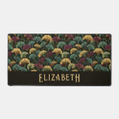 Motif élégant de Ginkgo Monogramme de nom Tons de (Recto)