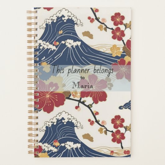Motif élégant de kimono japonais traditionnel (Devant)