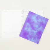 Motif élégant d'effet de nuage d'orage bleu / viol (Devant avec enveloppe)
