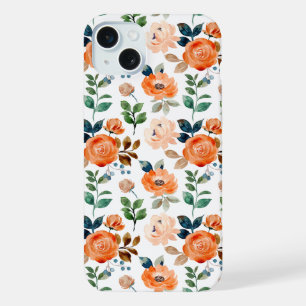 Motif élégant et sans couture de fleurs à l'aquare