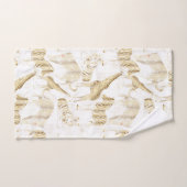 Motif élégant Gold Jungle Wild Animaux (Serviette à main)