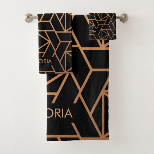 Motif élégant noir et or (En situation)