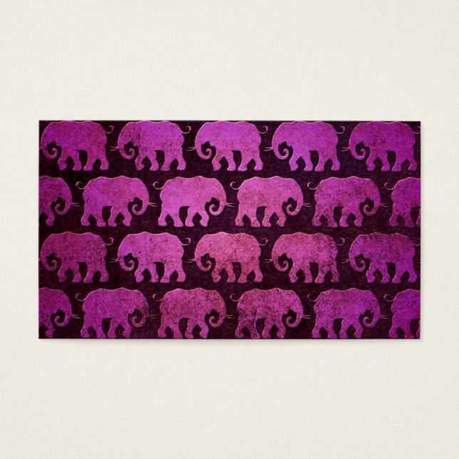 Motif Eléphant Porté Silhouettes, violet (Devant)