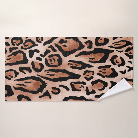 Motif Empreinte de léopard (Serviette de bain)