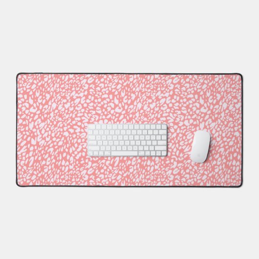 Motif Empreinte de léopard corail (Clavier et souris)