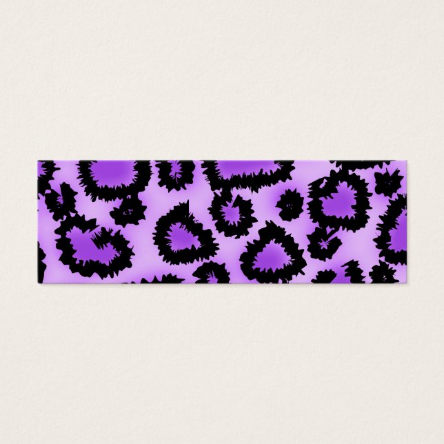 Motif Empreinte de léopard violet et noir. (Devant)