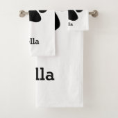 Motif Empreinte de patte Nom du monogramme personn (En situation)