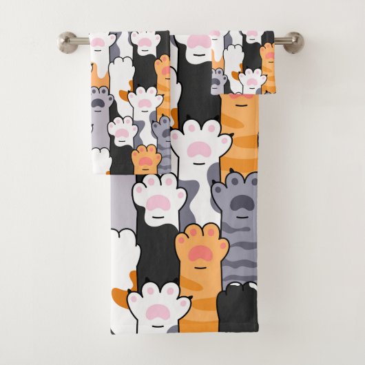 Motif Empreintes de Chat (En situation)