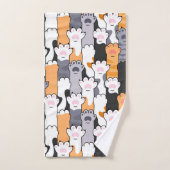 Motif Empreintes de Chat (Serviette à main)
