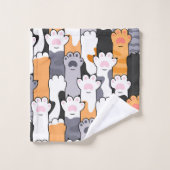 Motif Empreintes de Chat (Gant de toilette)