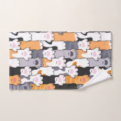Motif Empreintes de Chat (Serviette à main)