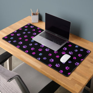 Motif Empreintes de pattes mignon rose violet bleu