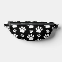 Motif, Empreintes de pattes, pattes de chien, noir