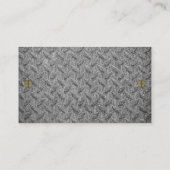 Motif en acier | Carte de visite Vis métalliques (Dos)