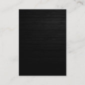 Motif en bois gris orange Carte de visite (Dos)