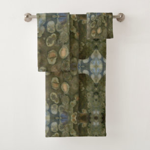 Motif en boîte de pierres gemmes de sédiments mari