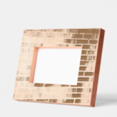 Motif en brique de cadre gravé au laser rustique (Gauche)