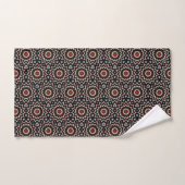 Motif en cercle bleu rouge bleu étoile (Serviette à main)