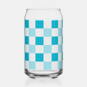 Motif en damier blanc et bleu (Recto)