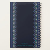 Motif en dentelle bleue Boho Planner (Dos)