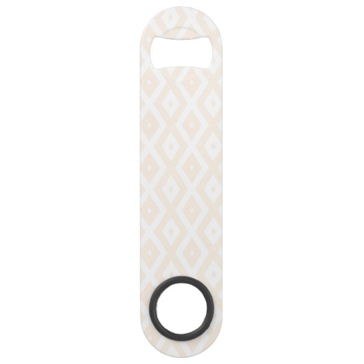 Motif en diamant beige et blanc (Devant)