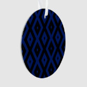 Motif en diamant bleu et noir (devant)