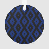 Motif en diamant bleu et noir (dos)