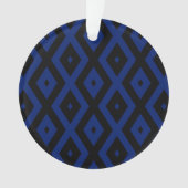 Motif en diamant bleu et noir (devant)