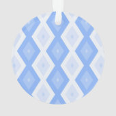 Motif en diamant bleu pâle (dos)