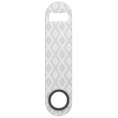 Motif en diamant gris clair et blanc (Dos)