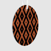 Motif en diamant orange et noir (devant)