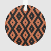 Motif en diamant orange et noir (dos)