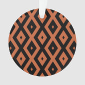 Motif en diamant orange et noir (devant)