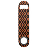 Motif en diamant orange et noir (Dos)
