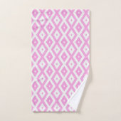 Motif en diamant rose et blanc (Serviette à main)