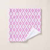 Motif en diamant rose et blanc (Gant de toilette)