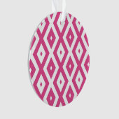 Motif en diamant rose et blanc (devant)