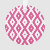 Motif en diamant rose et blanc (devant)